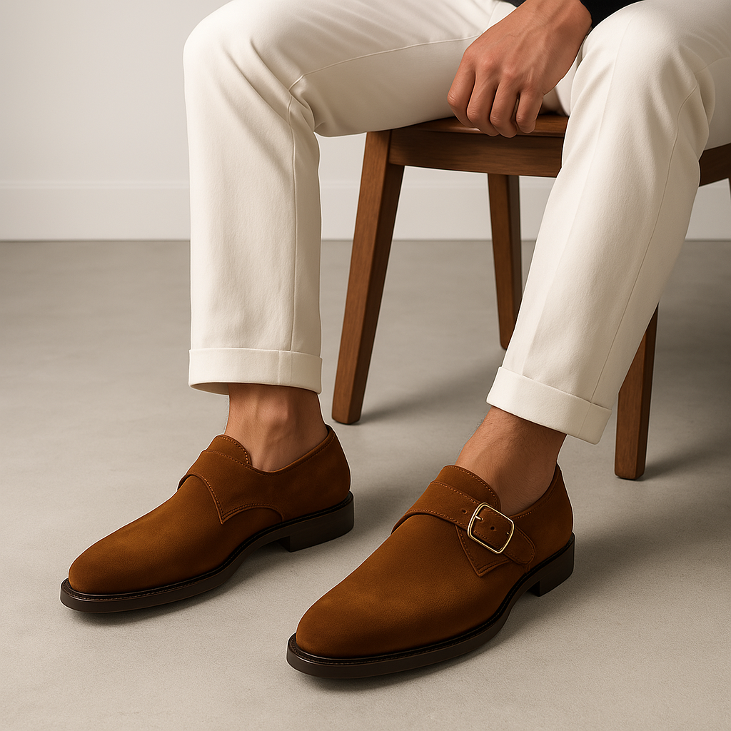 Herren Dressschuhe mit Monk Strap – Für Hochzeiten und formelle Outfits