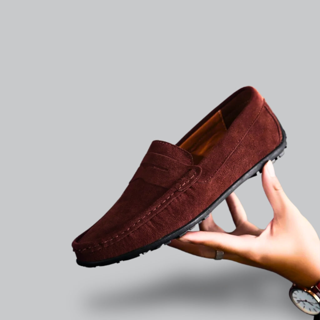 Herren Penny Loafers - Wildleder Schlupfschuhe