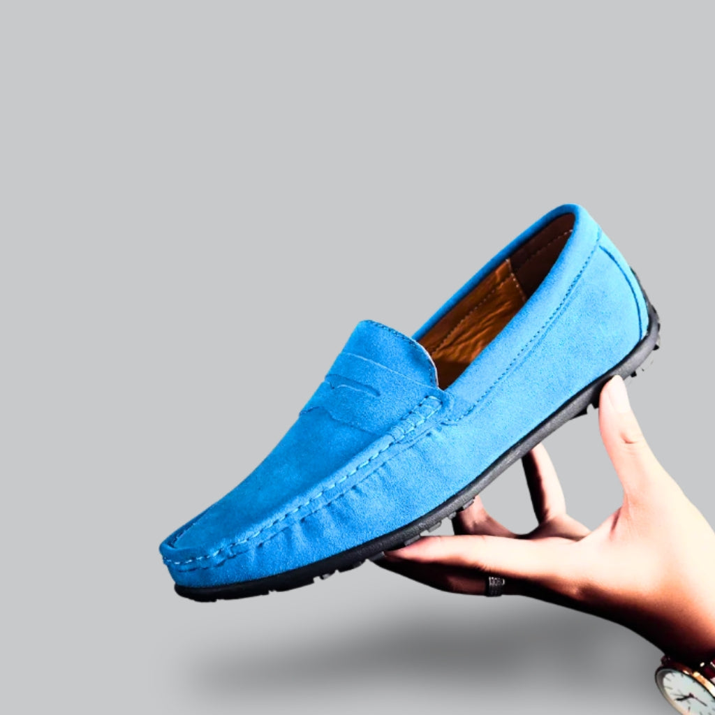 Herren Penny Loafers - Wildleder Schlupfschuhe