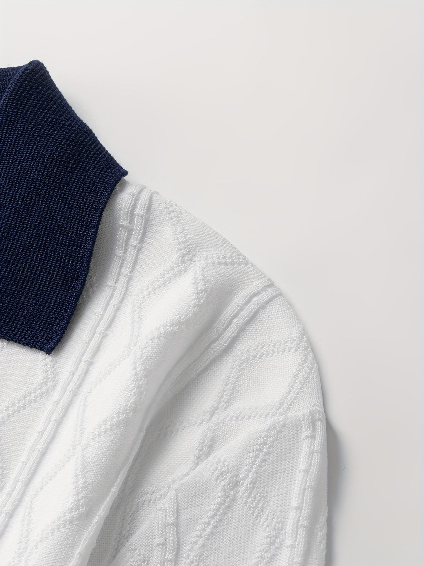 Herren Weißes Poloshirt