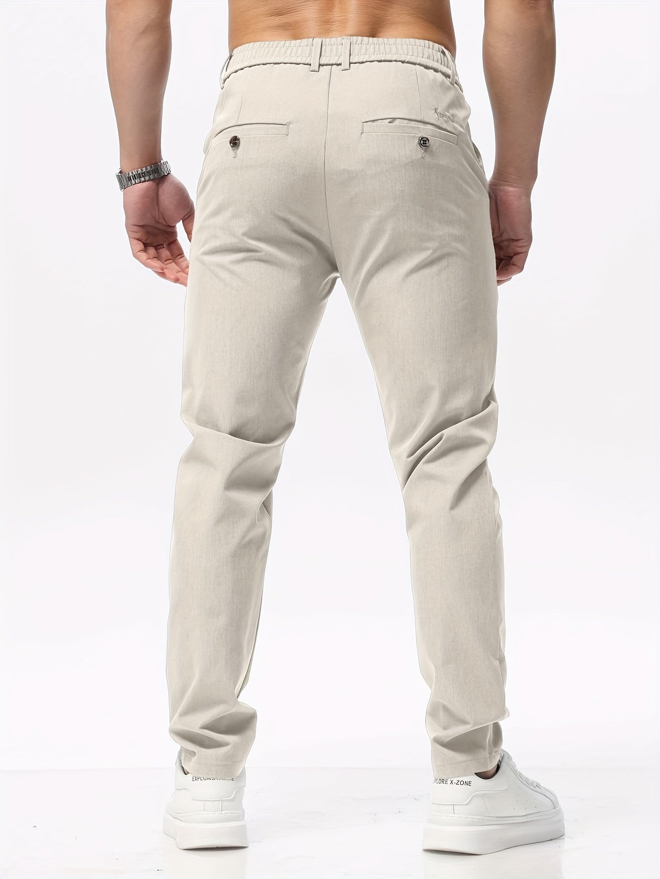 Herren Hose mit Elastischem Bund - Slim Fit und Bequem