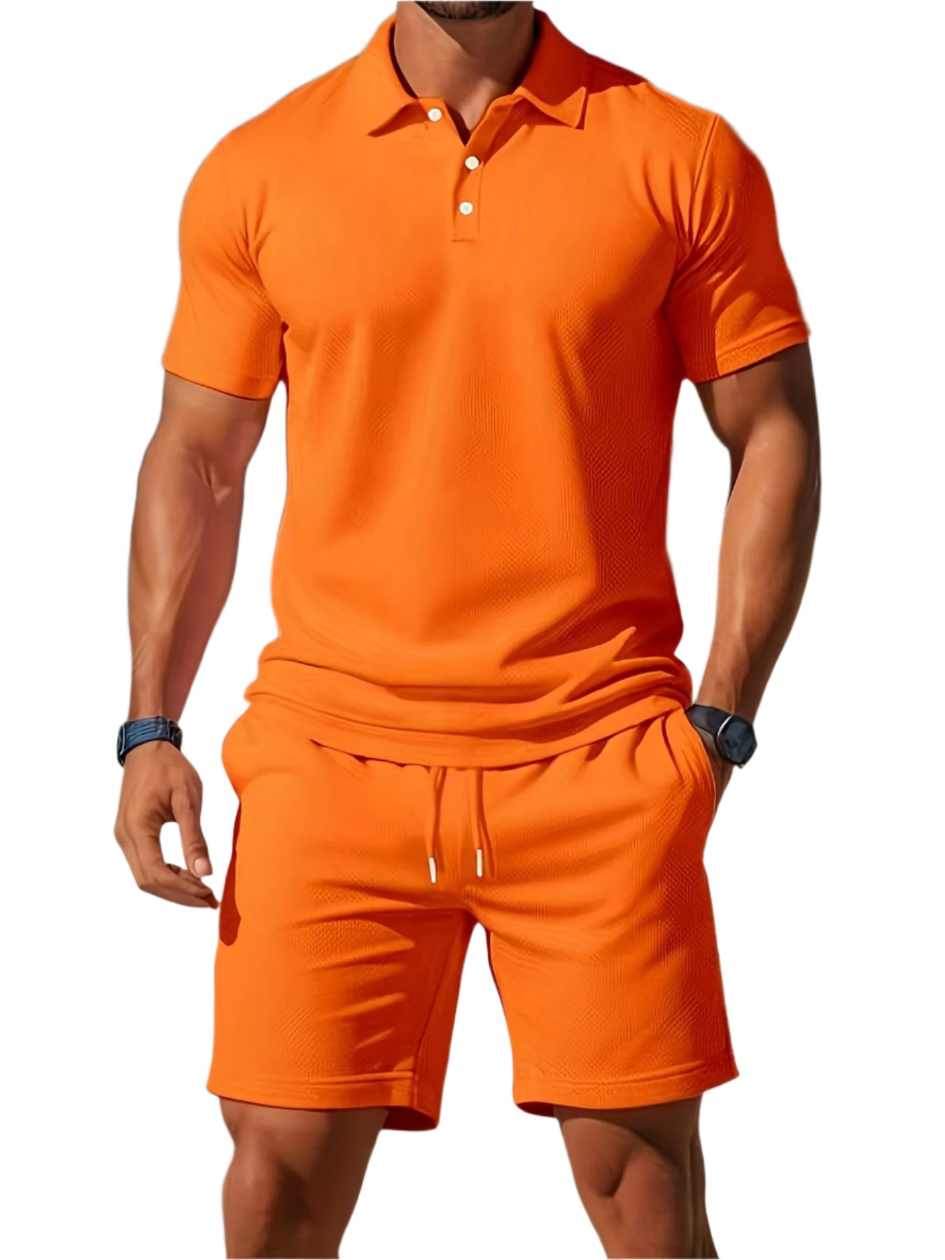 Herren Zweiteiler – Poloshirt & Shorts