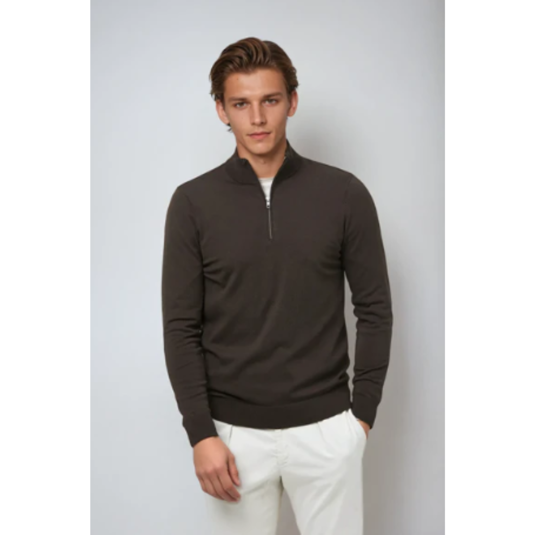 Herren Quarter Zip Pullover