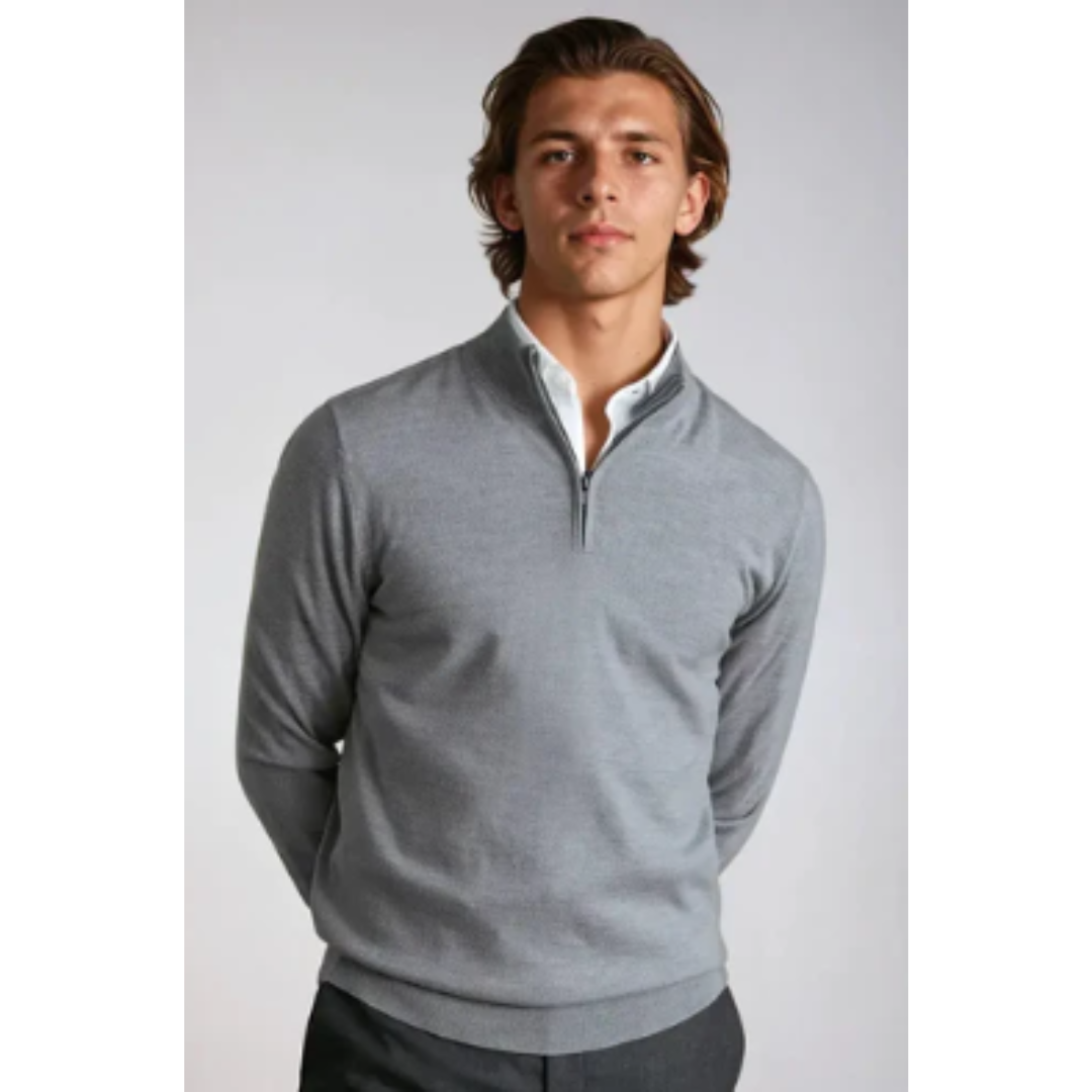 Herren Quarter Zip Pullover