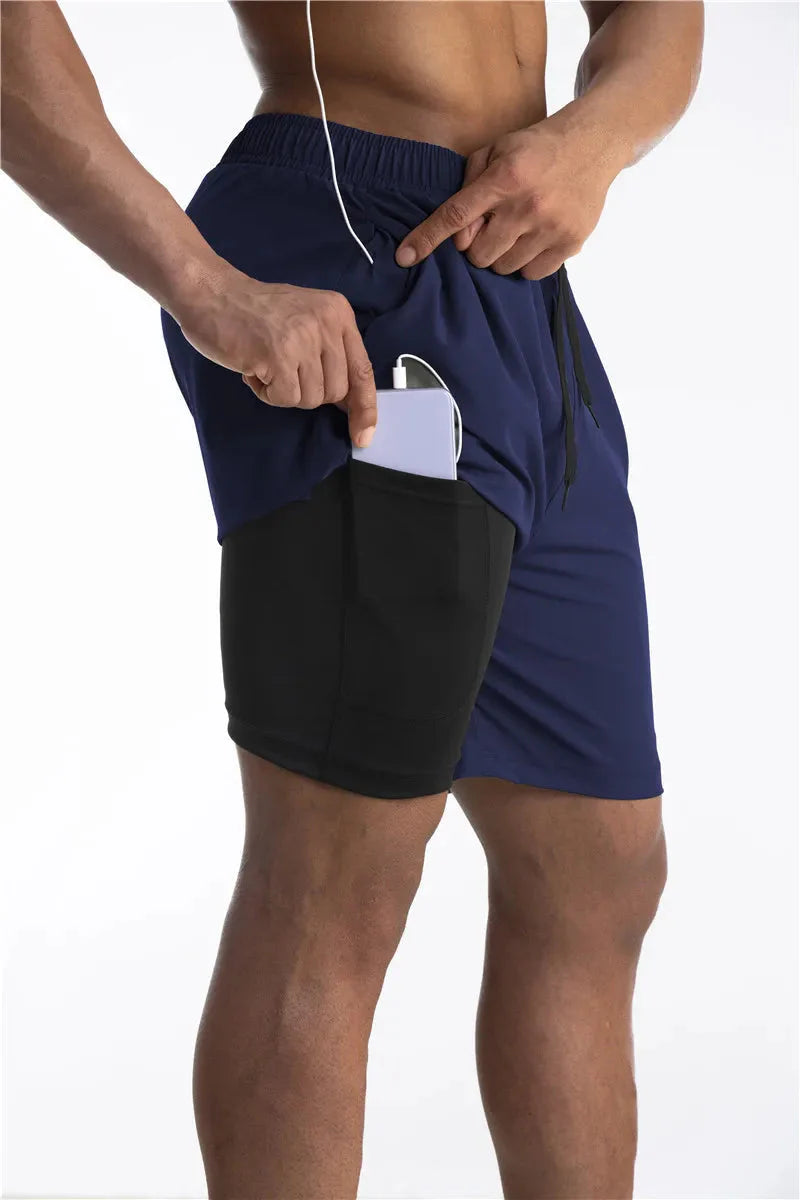 Herren Sportshorts – Mit Innenhose und Sicheren Taschen
