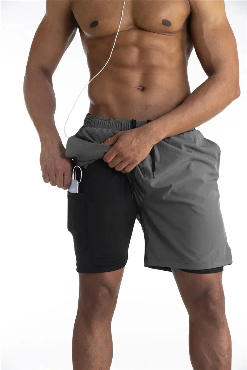 Herren Sportshorts – Mit Innenhose und Sicheren Taschen