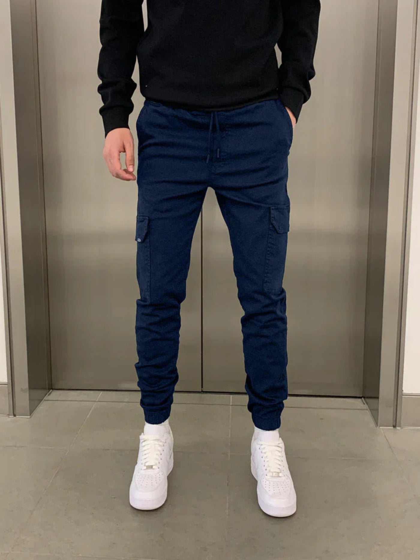 Herren Stretch Cargohose - Bequem und Funktional