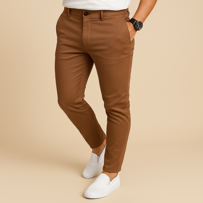 Herren Stretch-Chinohose - Bequeme Alltagspassform
