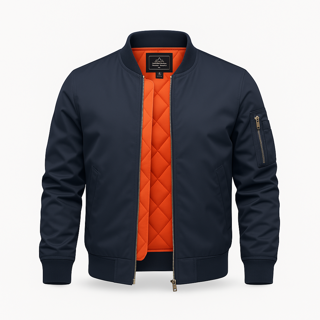 Herren Sommer Bomberjacke - Leicht Und Atmungsaktiv
