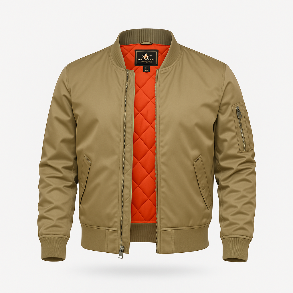 Herren Sommer Bomberjacke - Leicht Und Atmungsaktiv