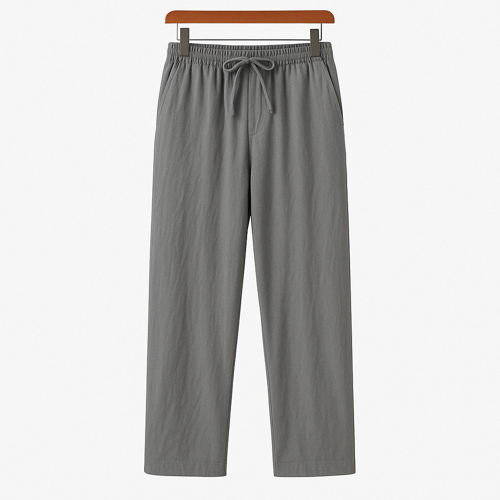 Herren Weite Strandhose aus Leinen