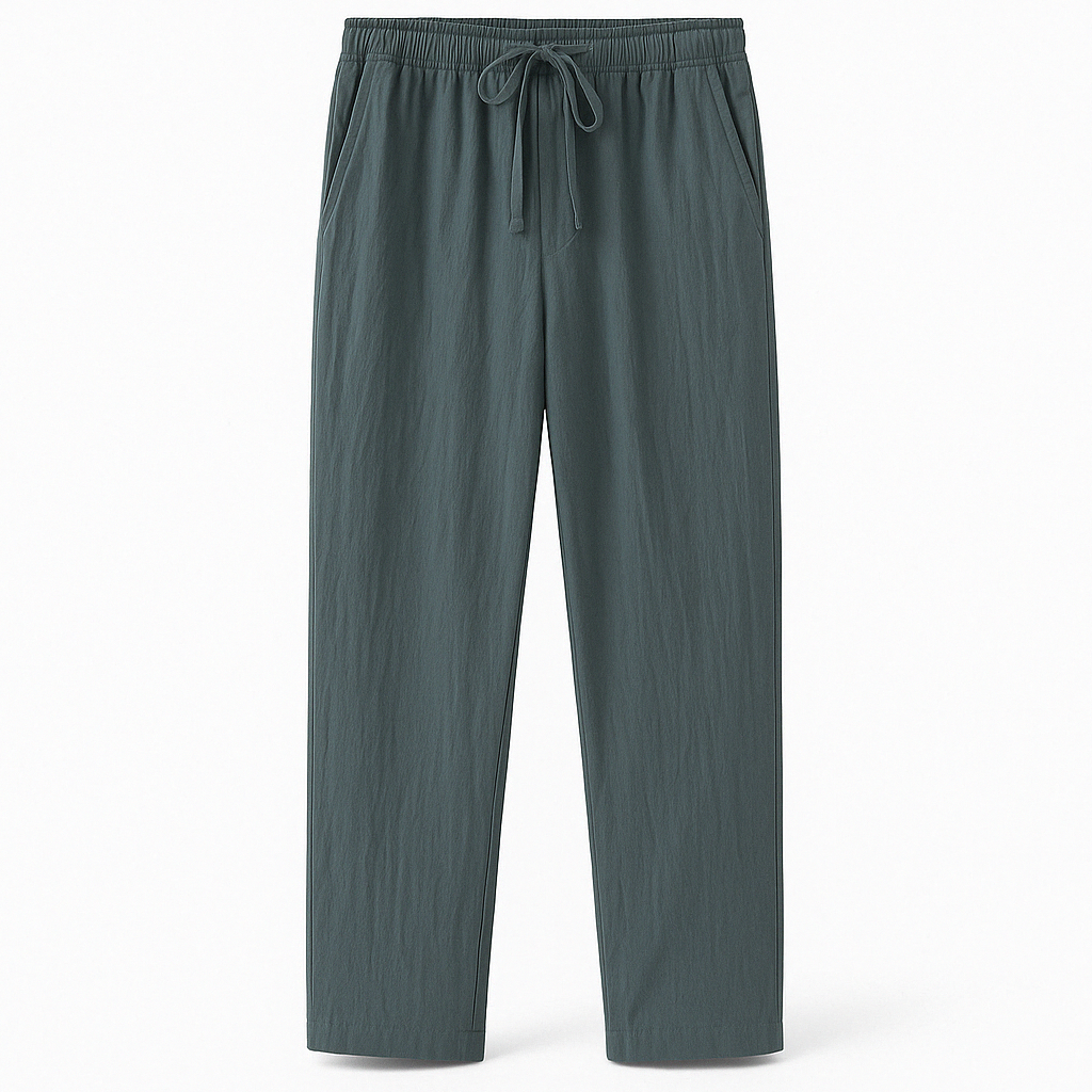 Herren Weite Strandhose aus Leinen