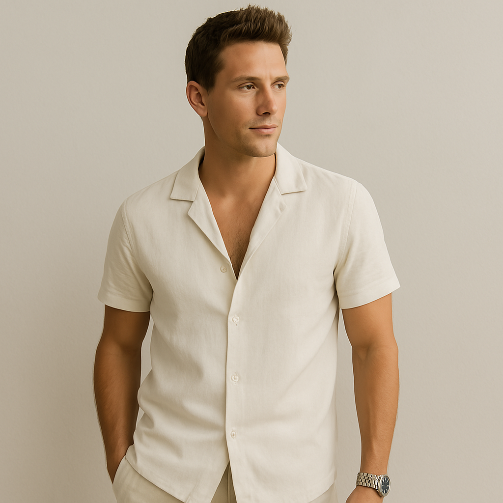 Herren Leinenhemd - Oversized Passform