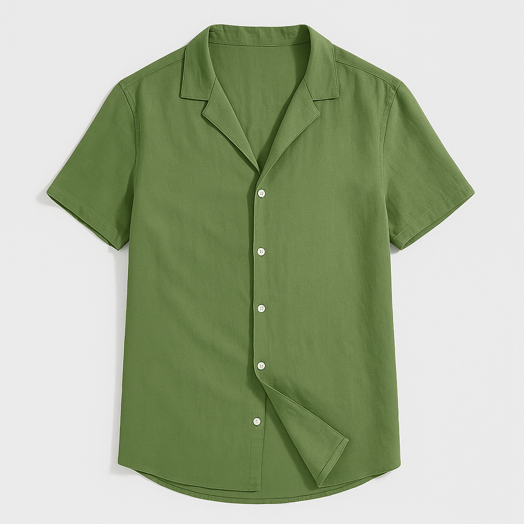 Herren Leinenhemd - Oversized Passform