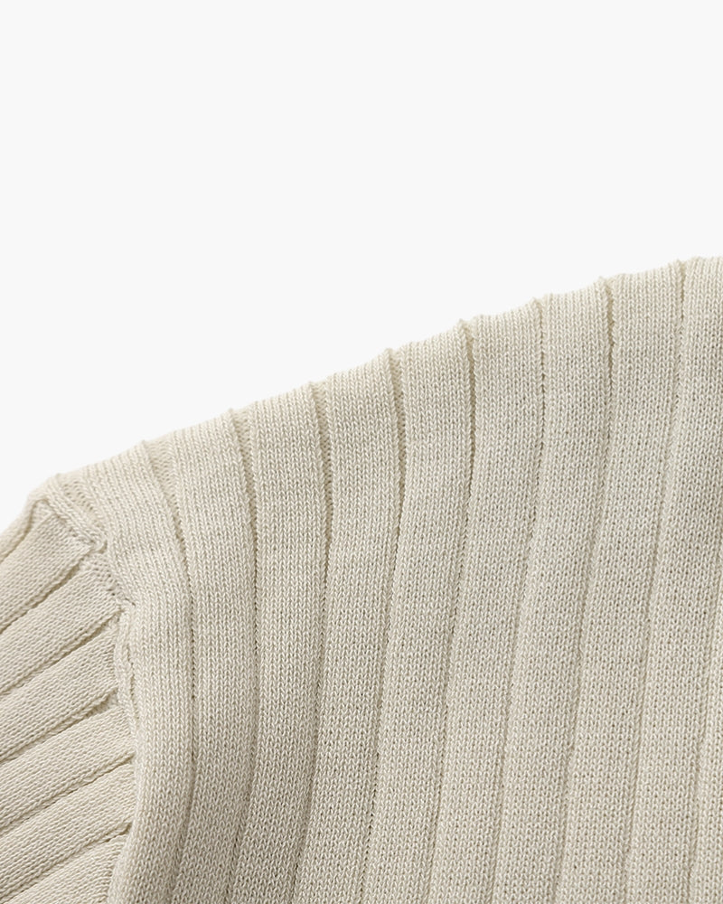 Herren-Poloshirt mit Rippstruktur