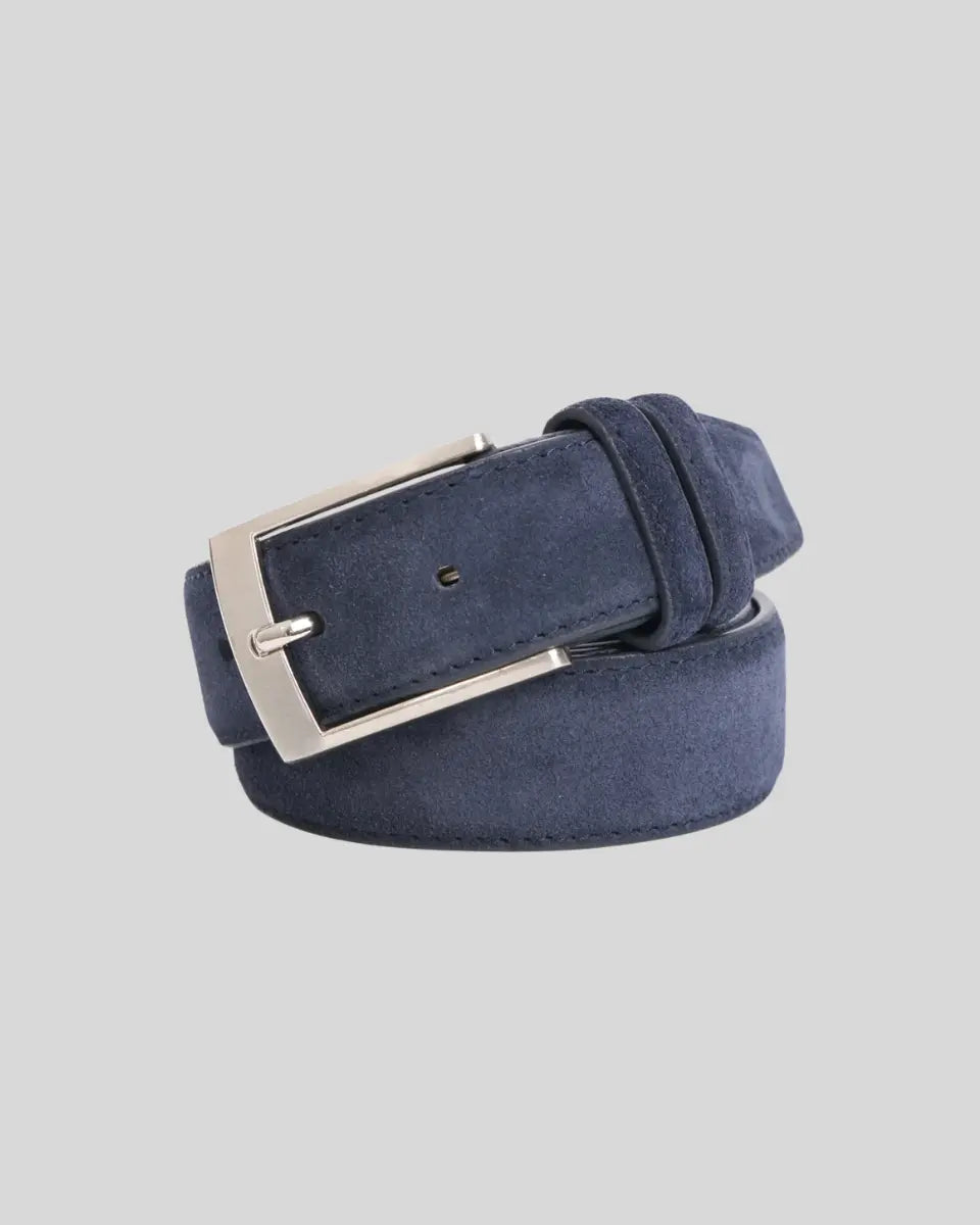 Herren Wildleder Gürtel - Zeitloses Design mit Silberner Schnalle