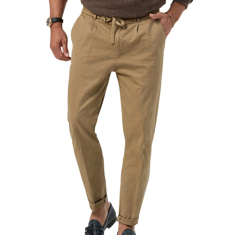 Herren Leinenmischung Hosen