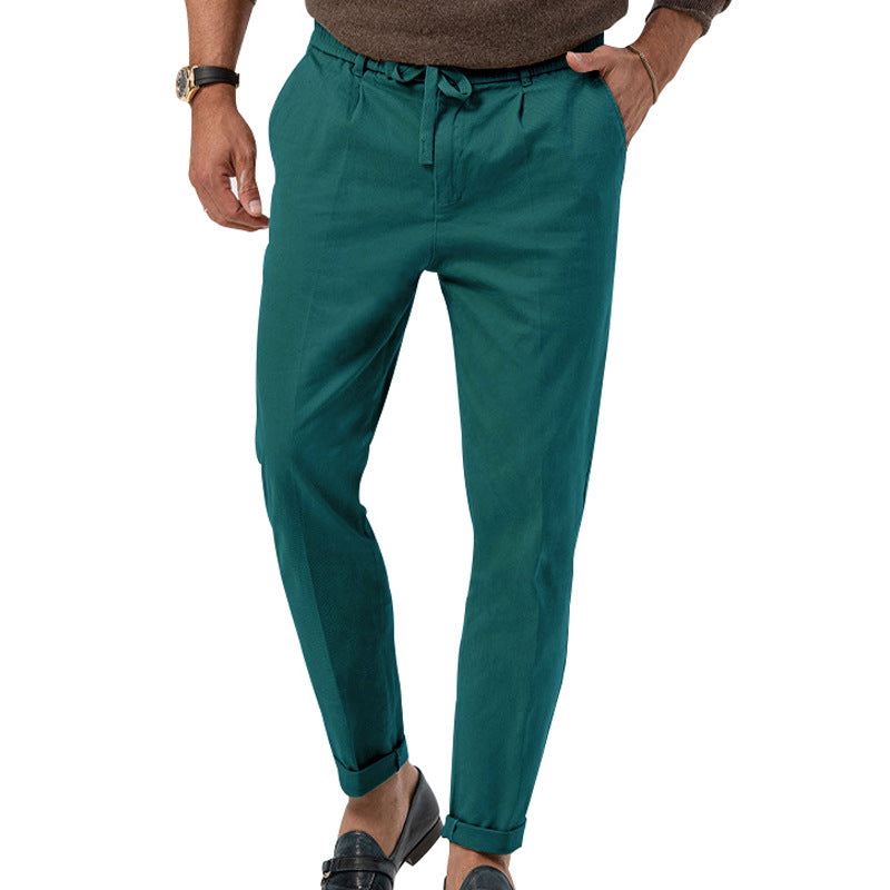 Herren Leinenmischung Hosen