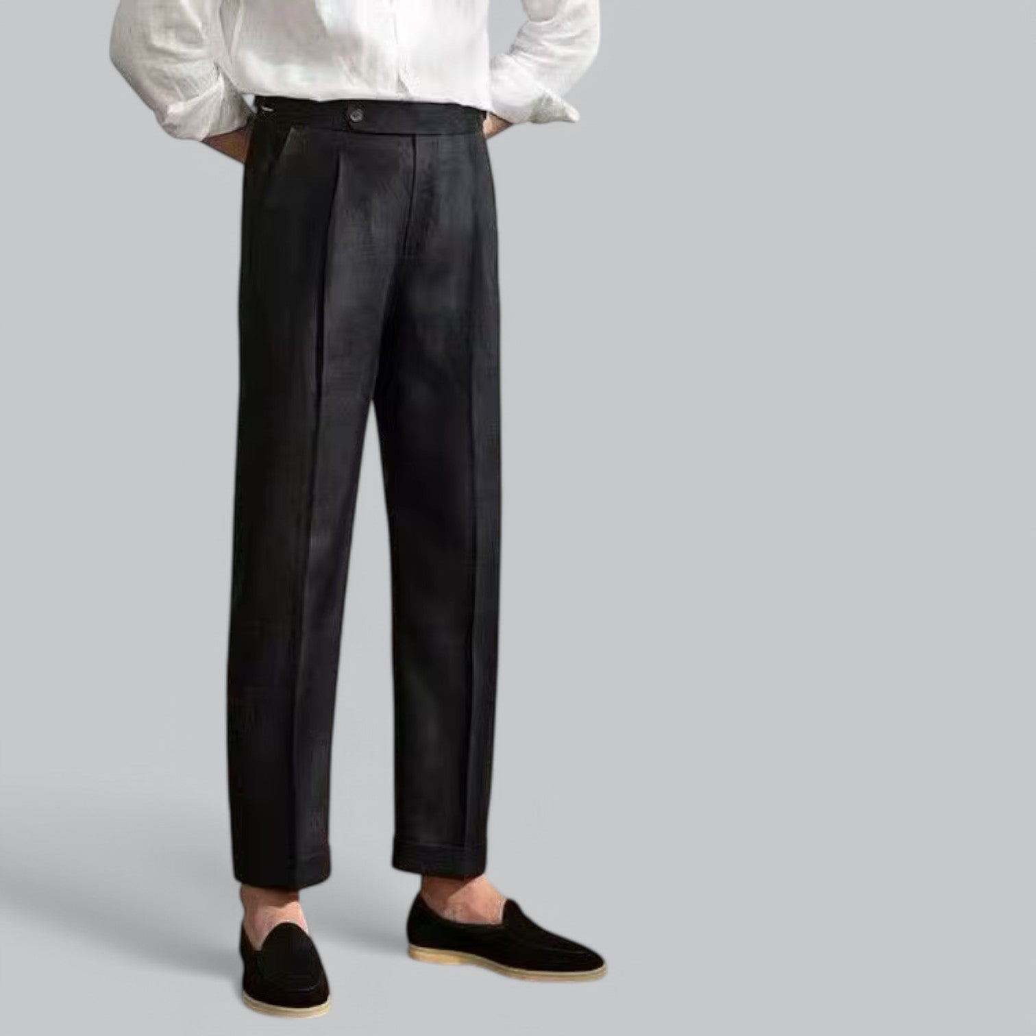 Herren Leinenhose mit Geradem Bein - Leicht und atmungsaktiv