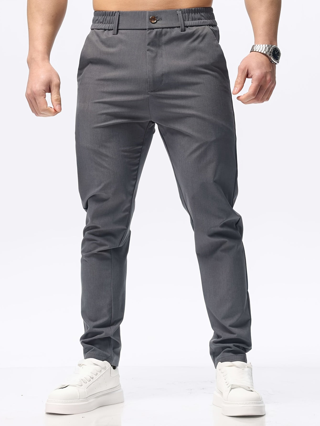 Herren Hose mit Elastischem Bund - Slim Fit und Bequem