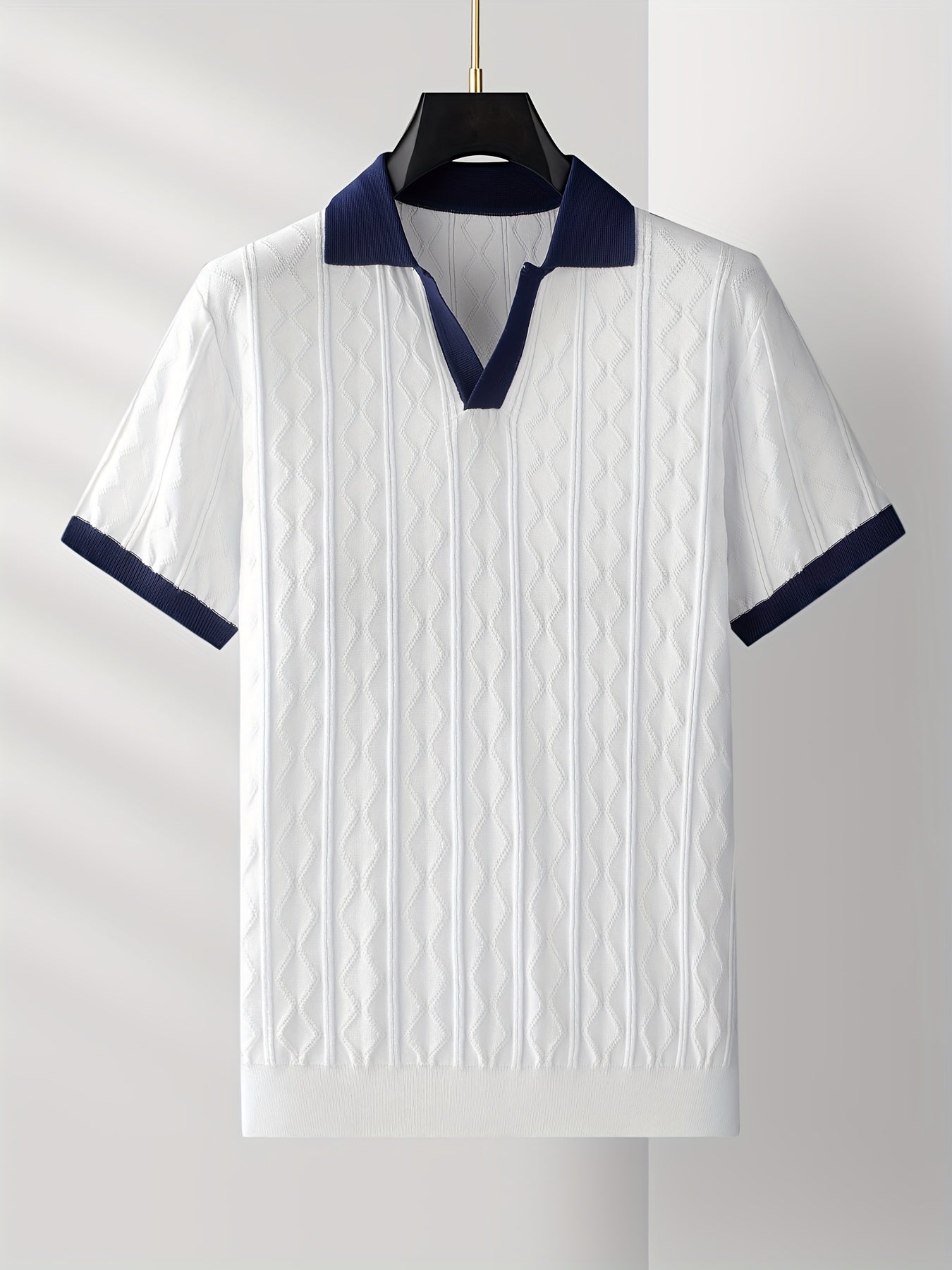 Herren Weißes Poloshirt