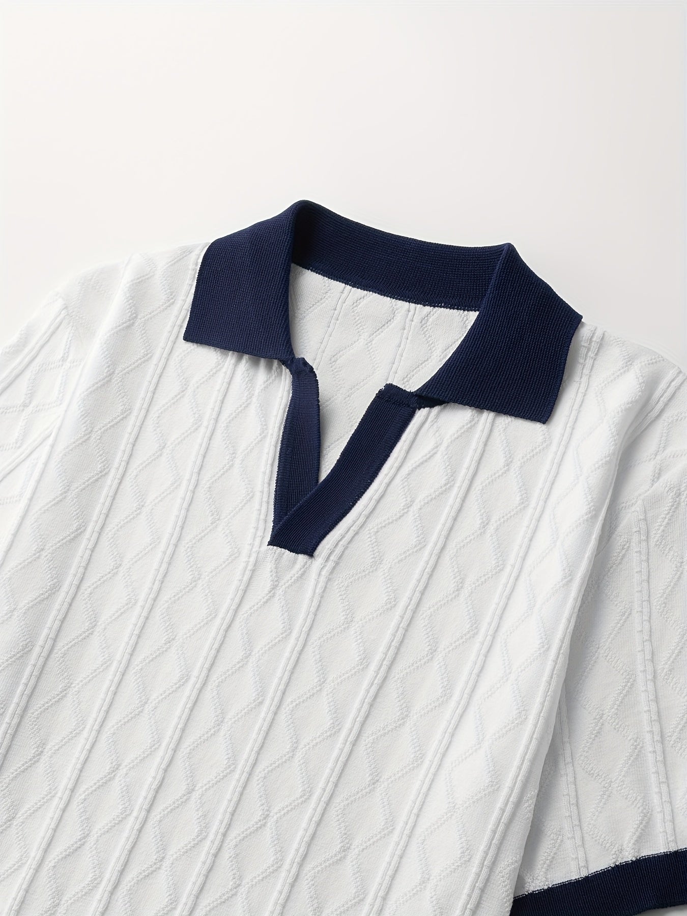 Herren Weißes Poloshirt