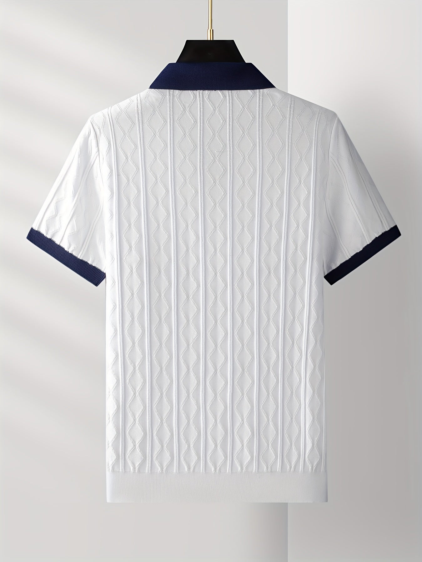 Herren Weißes Poloshirt