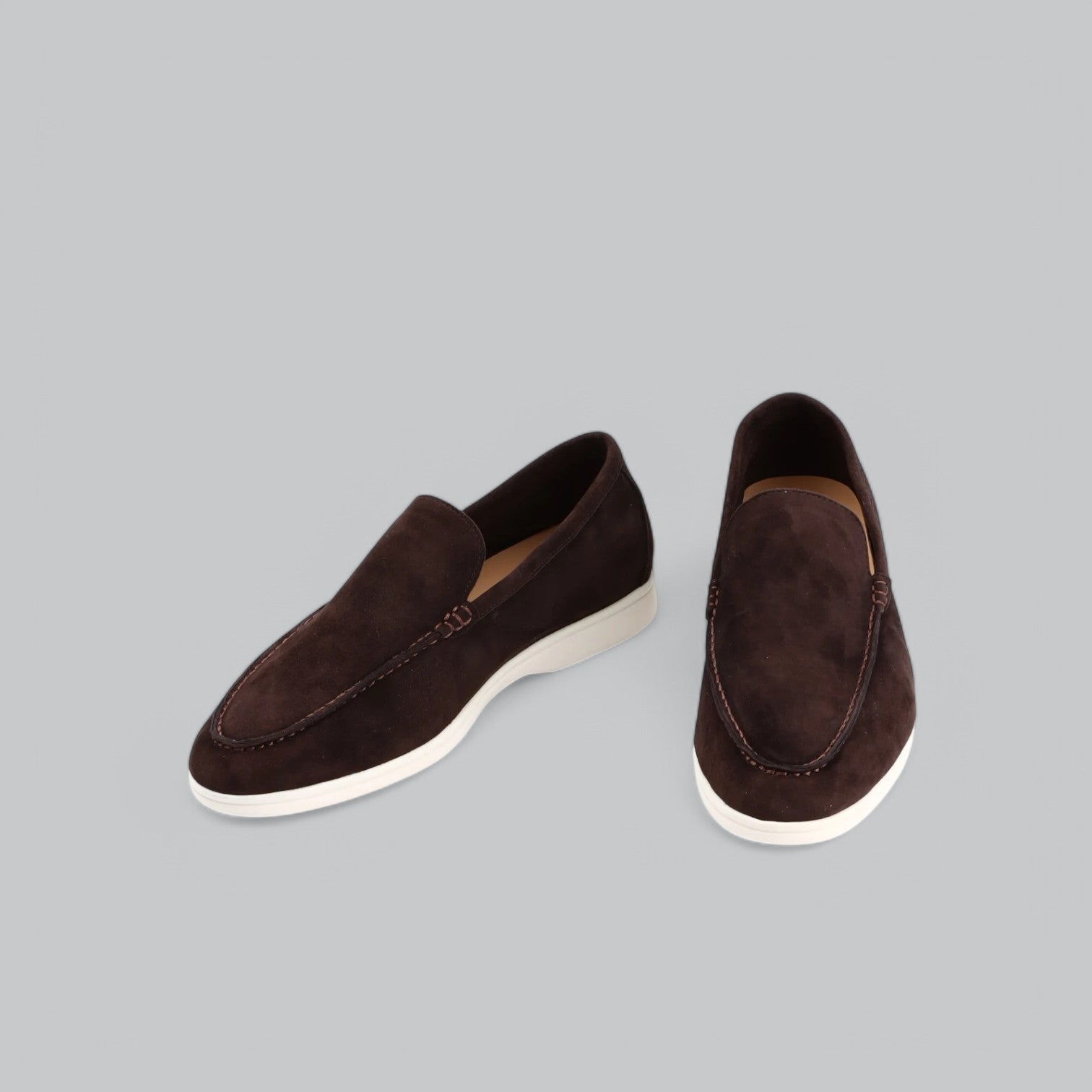 Herren Sommer Loafers - Wildleder Mokassins Slip-On Schuhe