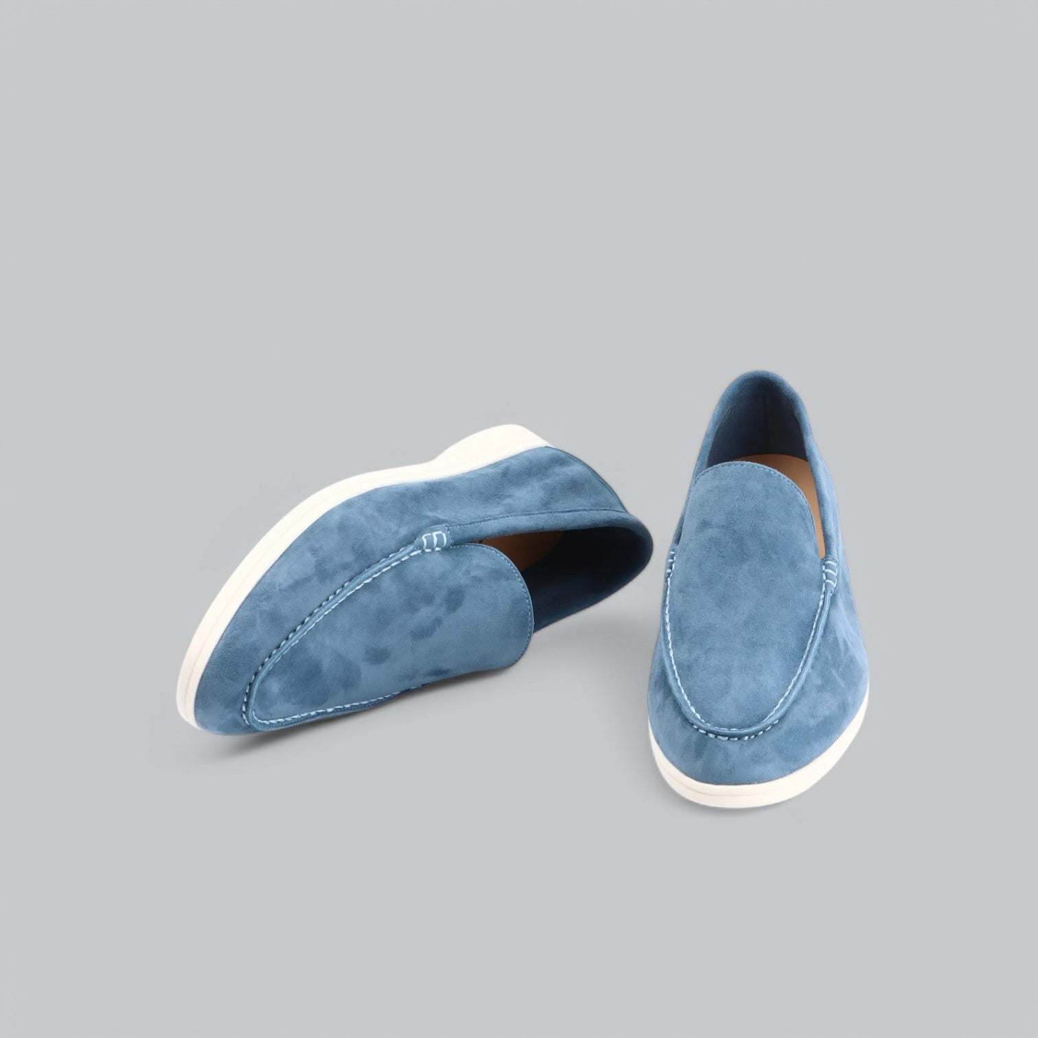 Herren Sommer Loafers - Wildleder Mokassins Slip-On Schuhe