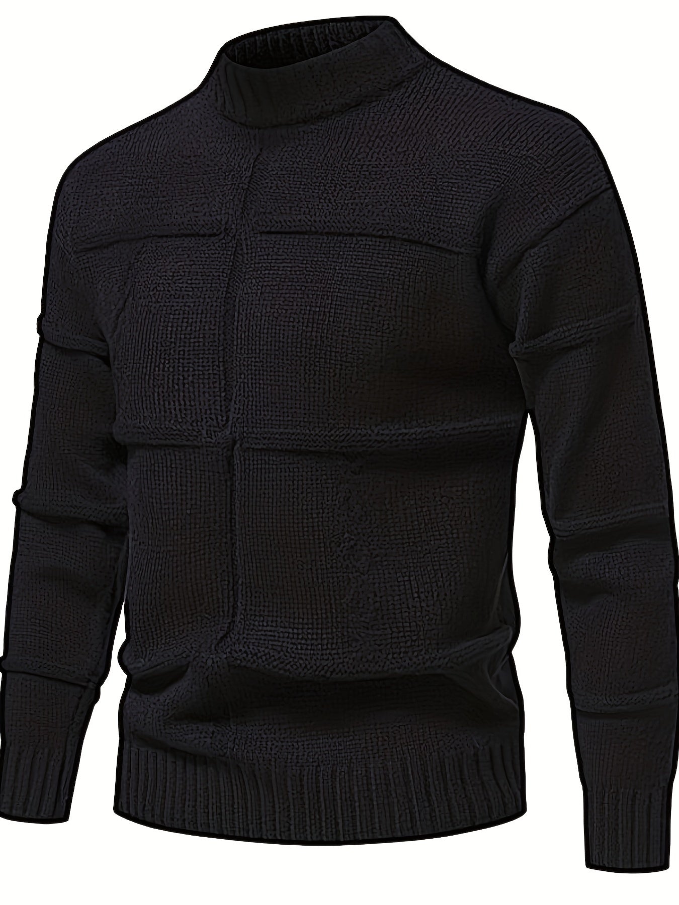 Herren-Strickpullover mit Strukturmuster