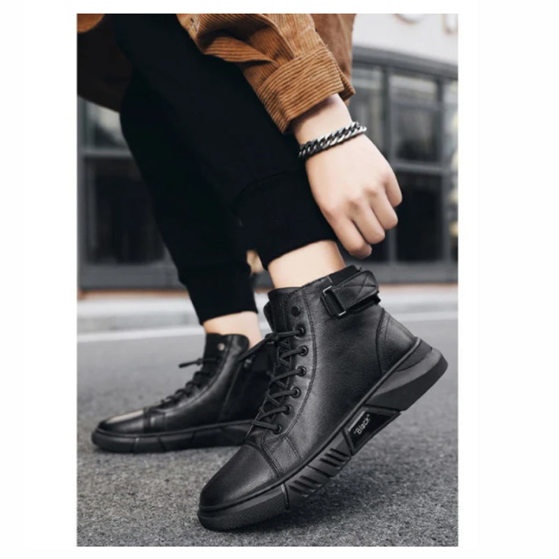 Herren schwarze lederschuhe