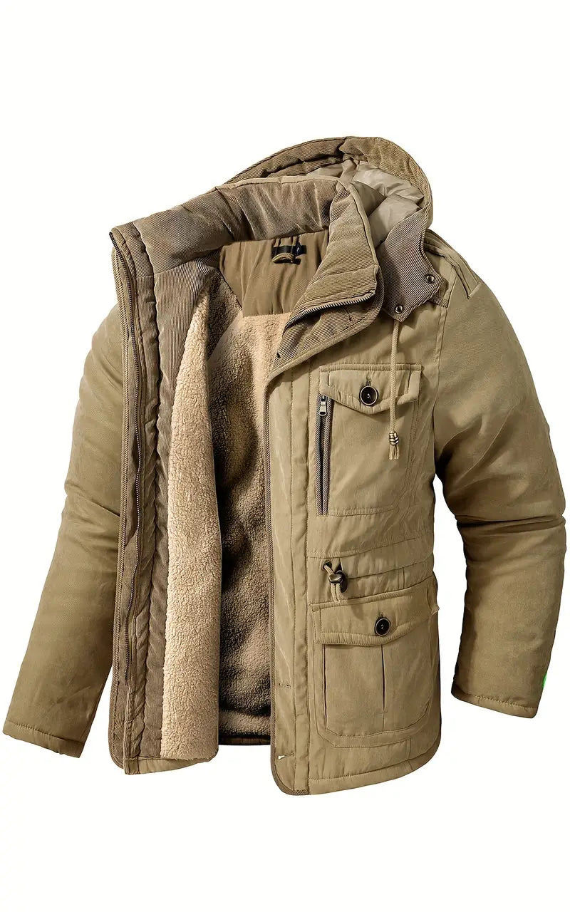 Herren Winterjacke mit Kapuze