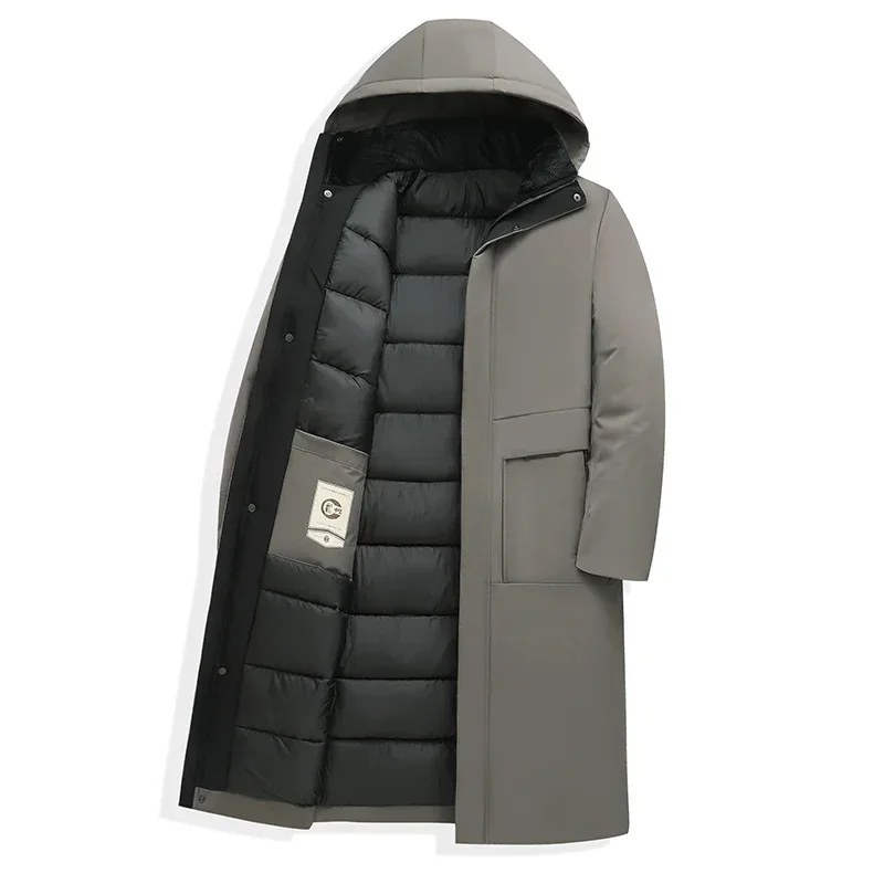 Herren lange & wasserdichte winterjacke