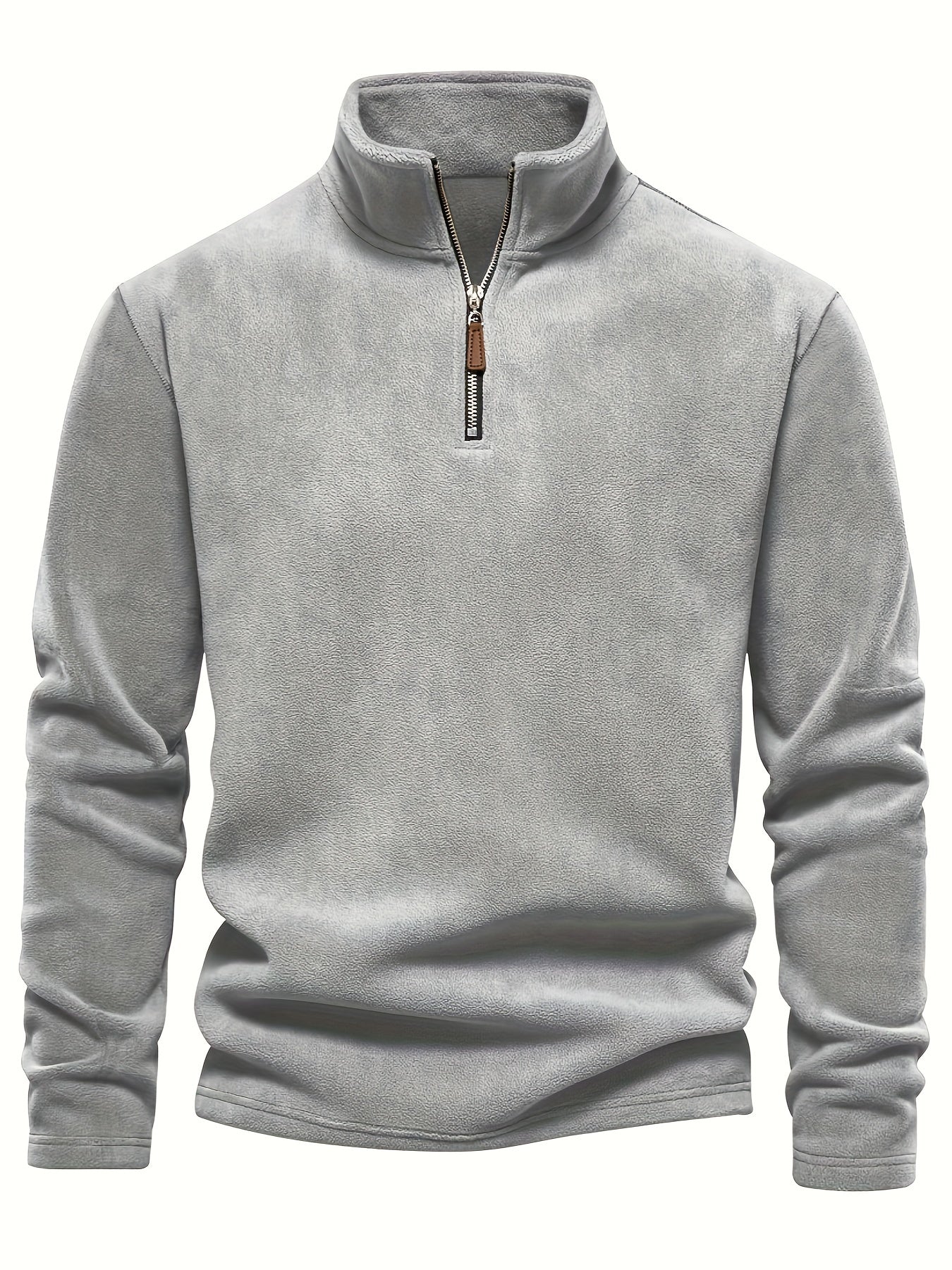 Herren Pullover mit Halb-Reißverschluss