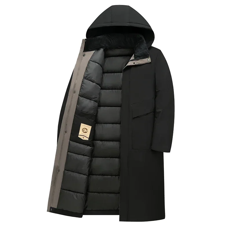 Herren lange & wasserdichte winterjacke