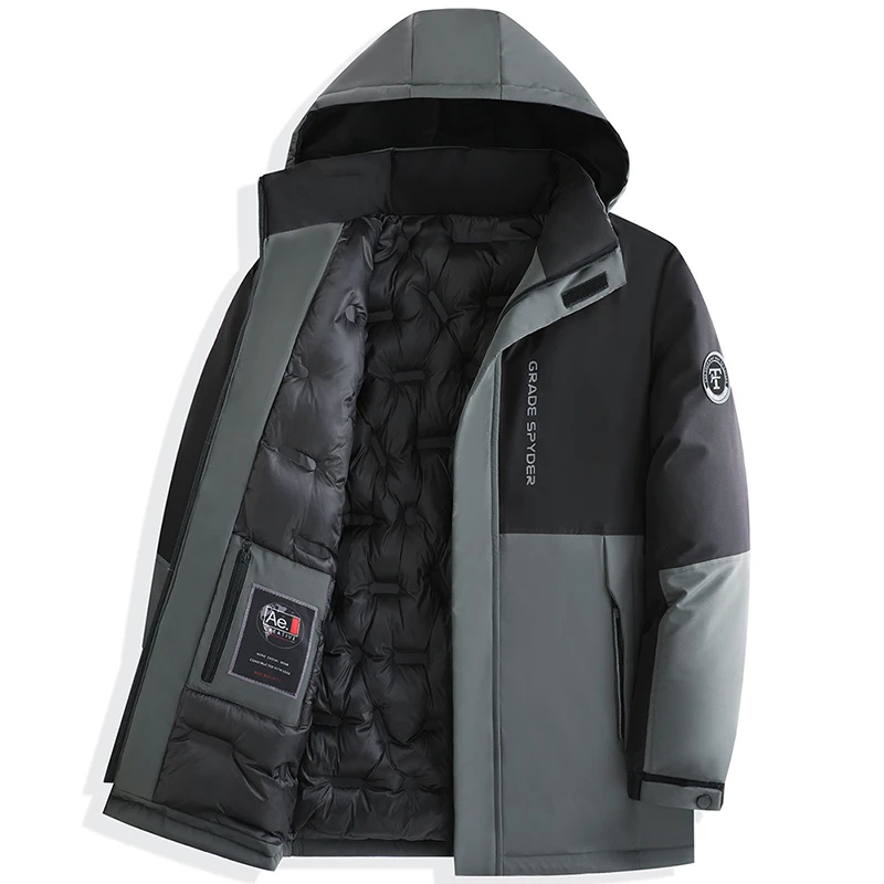 Herren Wasserdichte Winterjacke mit kapuze