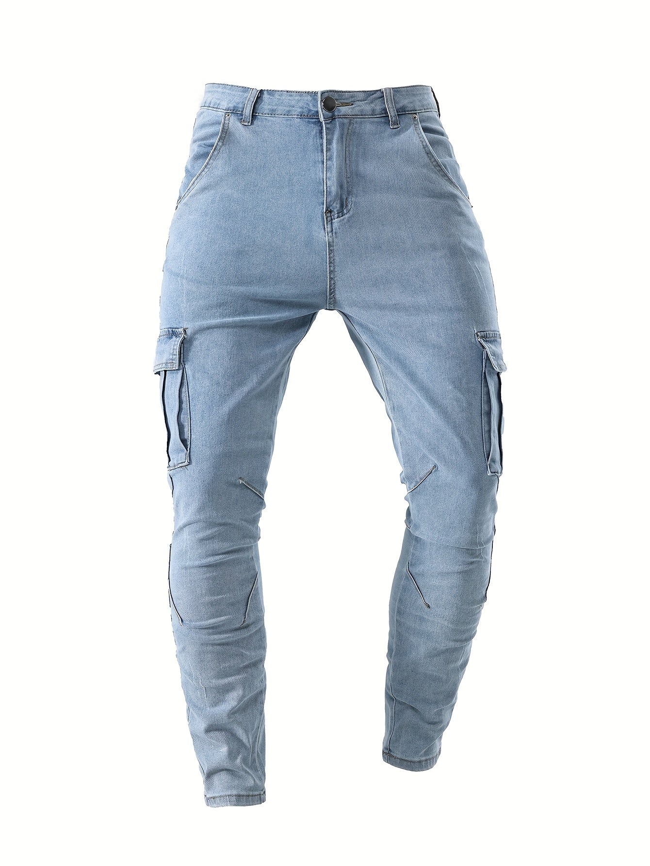 Herren cargo denim jeans mit hohem stretch