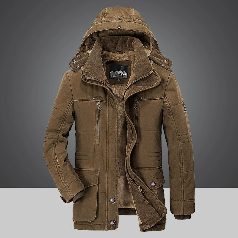 Herren Winterjacke mit Fleece-Futter