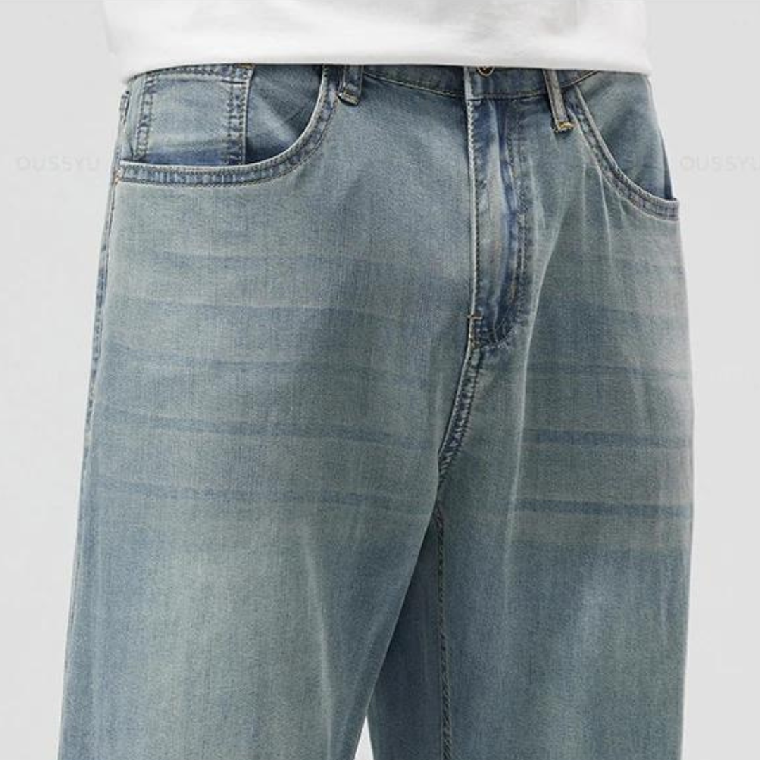 Herren Gerade Denim Jeans