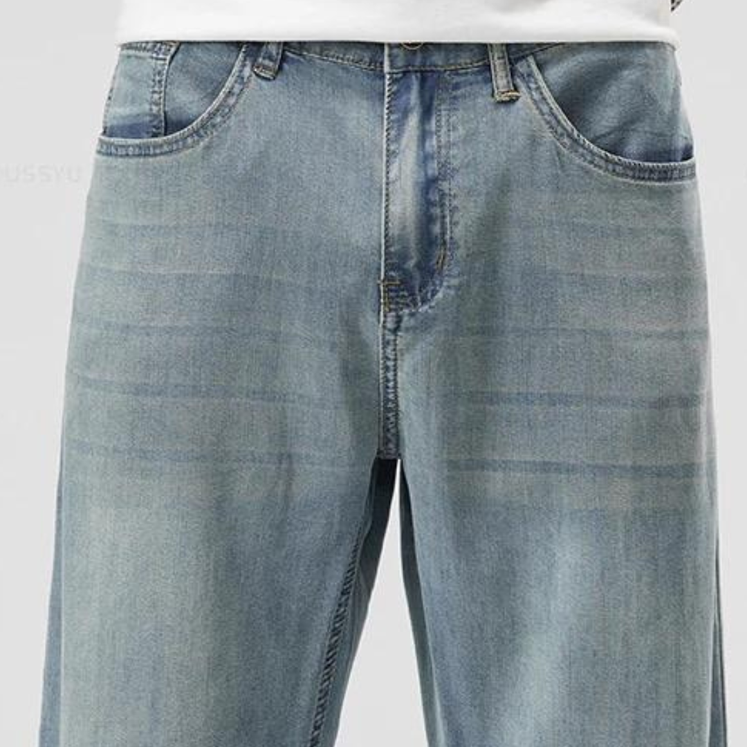 Herren Gerade Denim Jeans