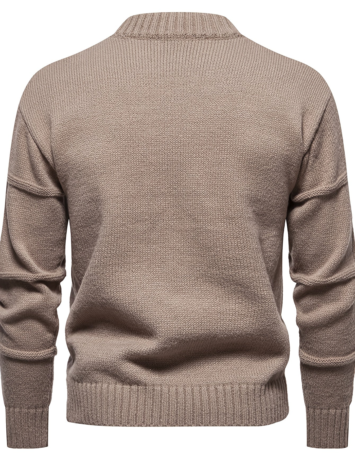 Herren-Strickpullover mit Strukturmuster