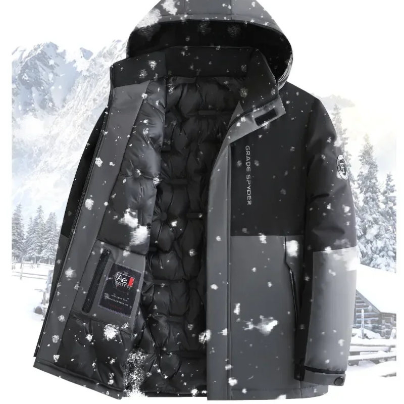 Herren Wasserdichte Winterjacke mit kapuze