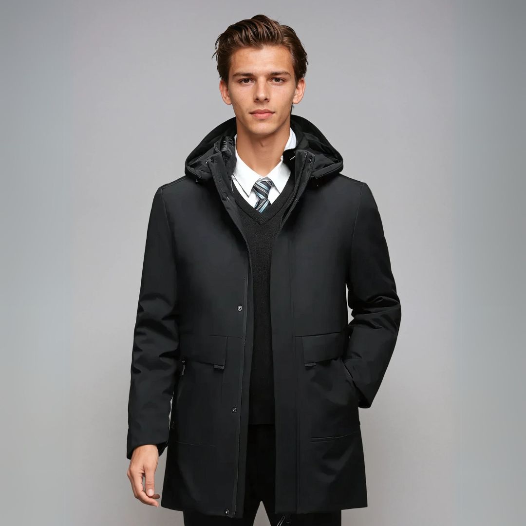 Herren warmer winter parka jacke