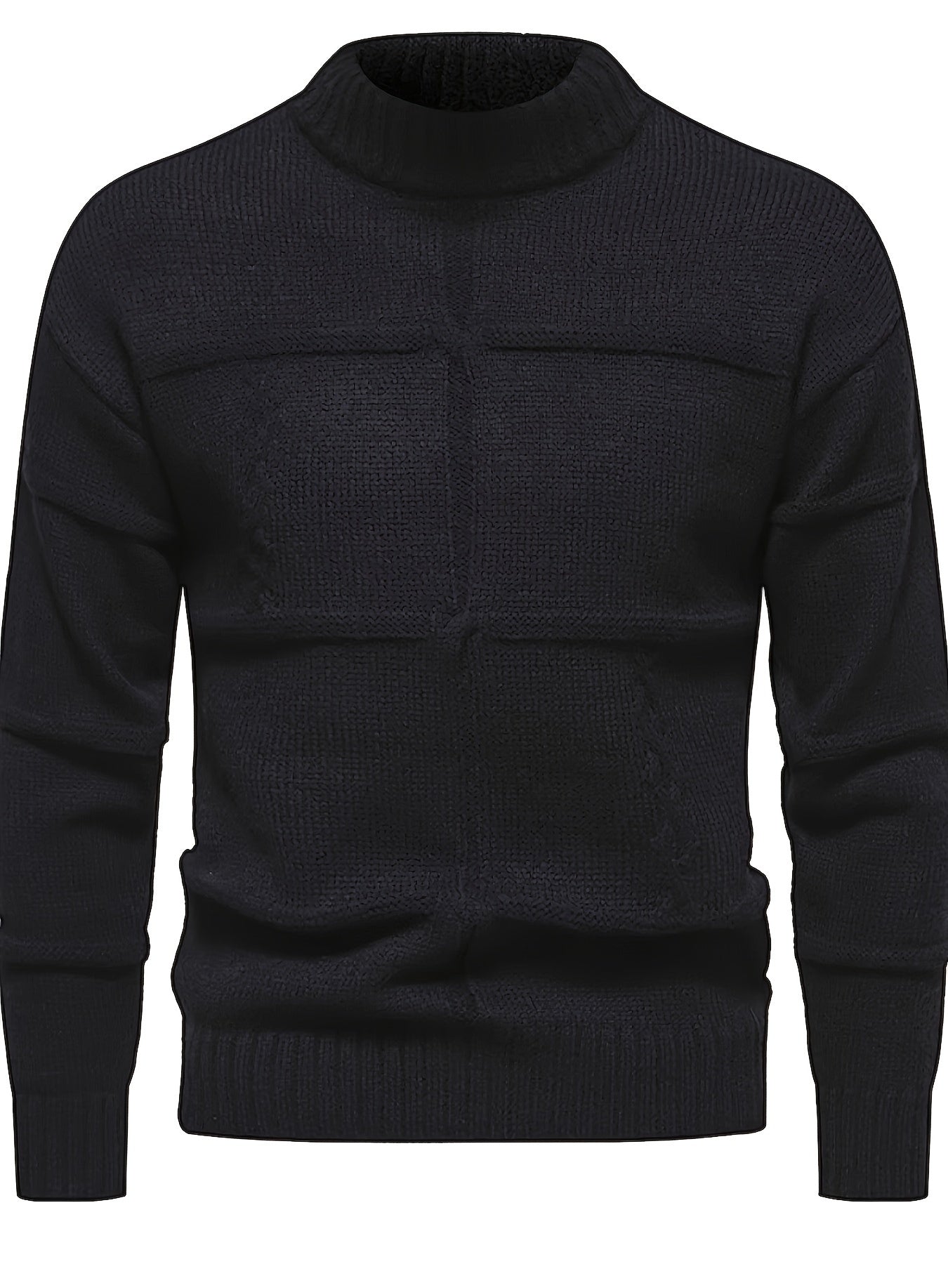 Herren-Strickpullover mit Strukturmuster