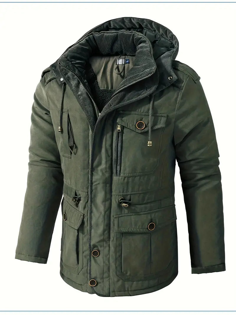 Herren Winterjacke mit Kapuze