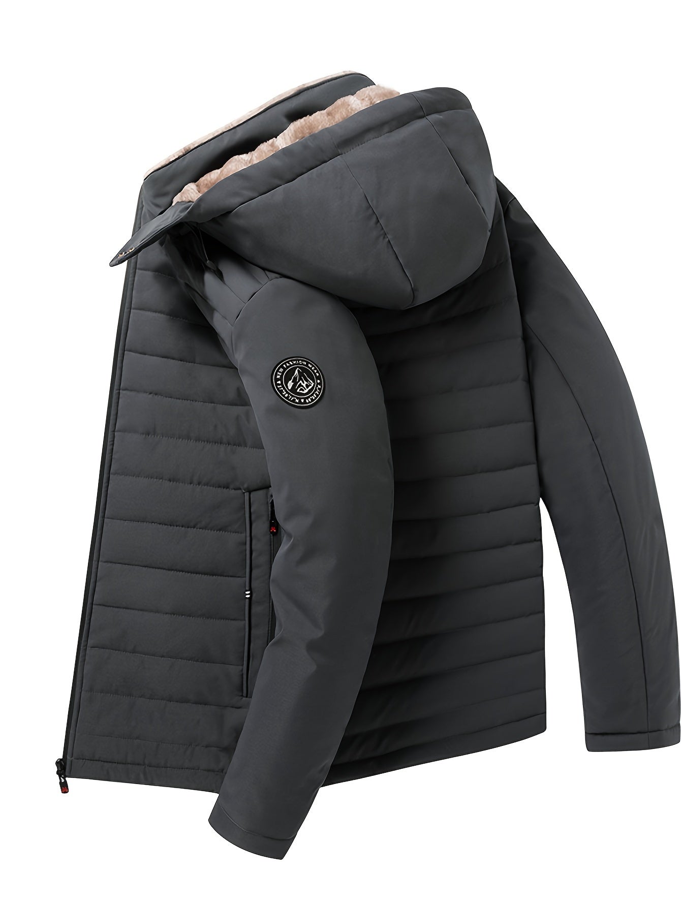 Herren-Winterjacke mit Fleece-Futter