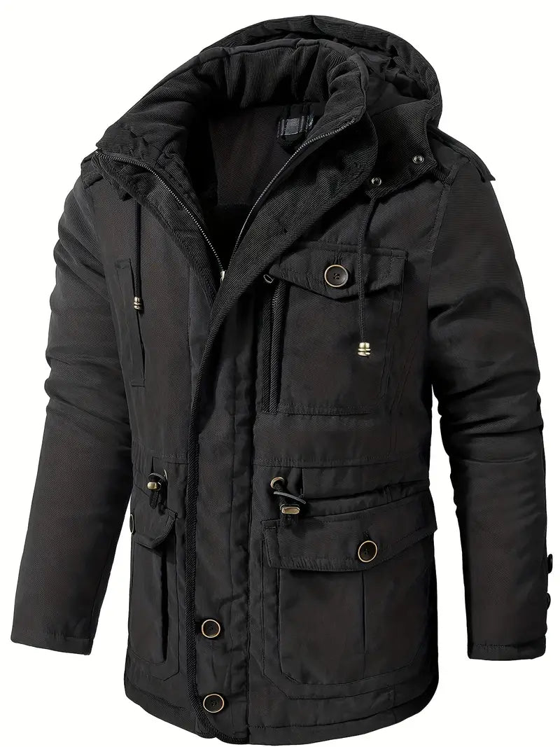 Herren Winterjacke mit Kapuze