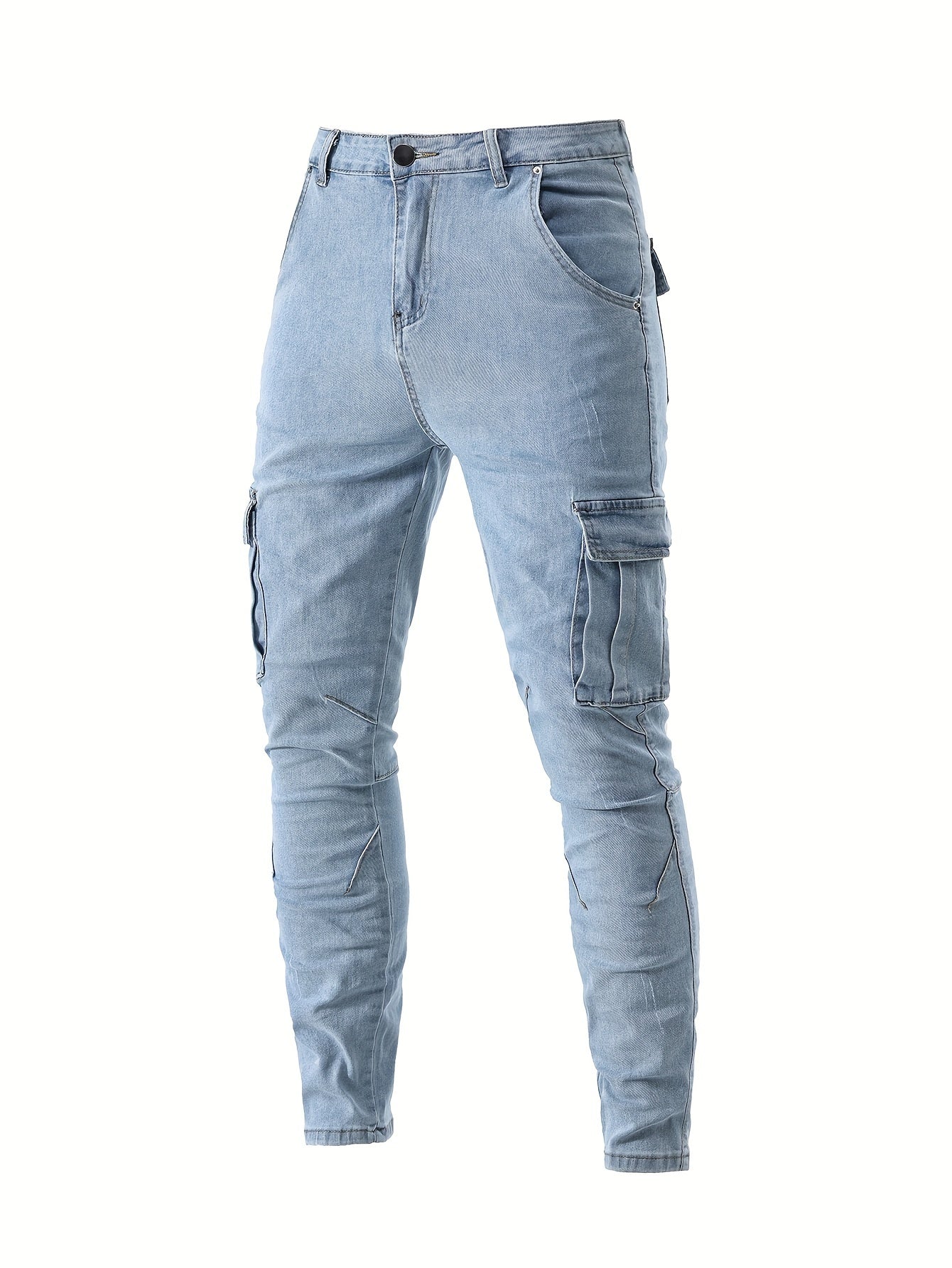 Herren cargo denim jeans mit hohem stretch