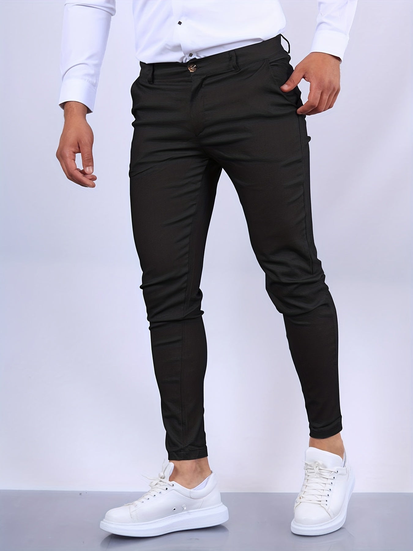 Herren schmal geschnittene chino-stretch-hose