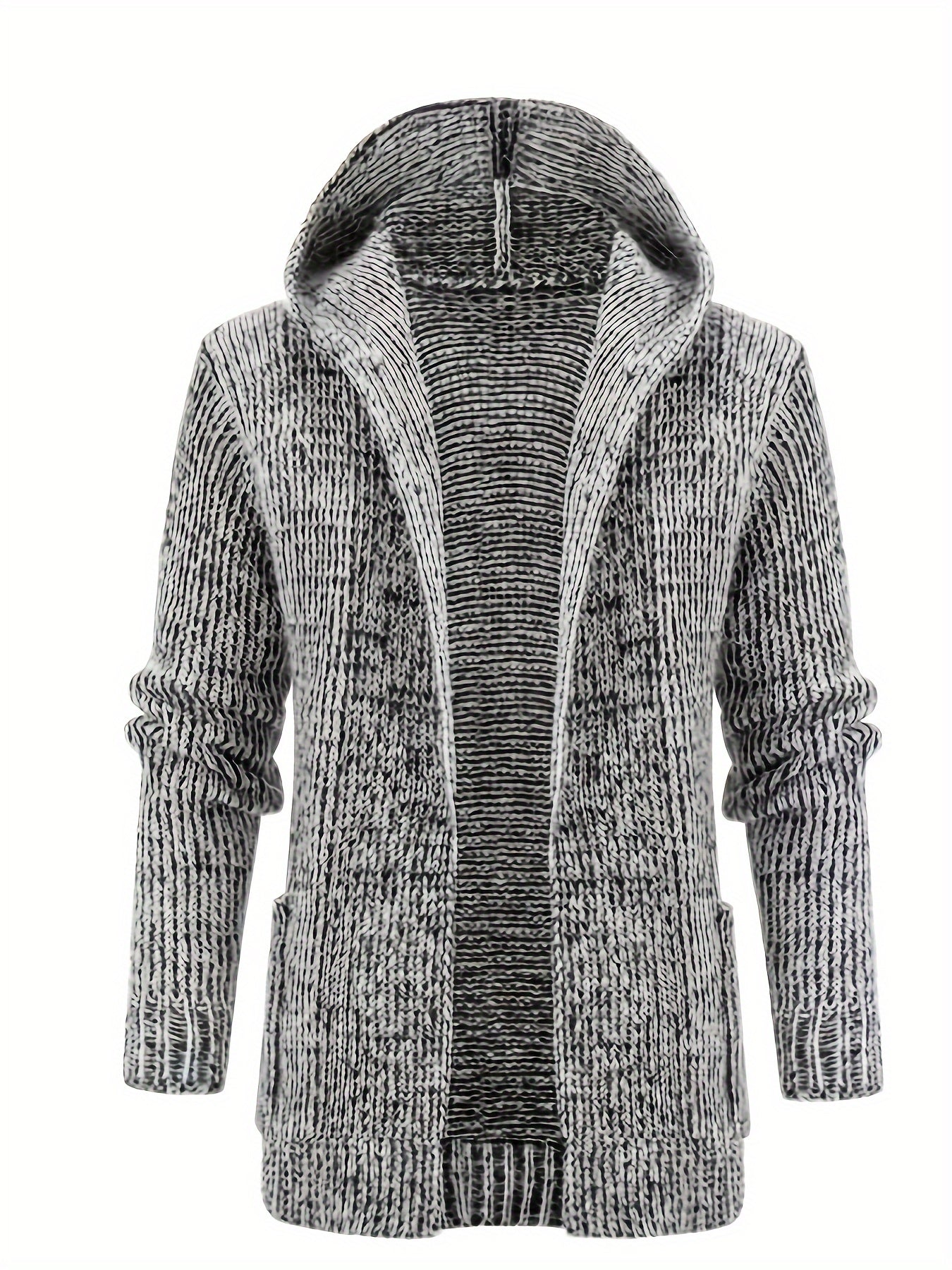 Herren Strickjacke mit Kapuze